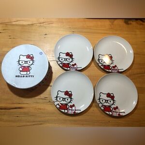 Hello Kitty Plate Set - Nerd Kitty